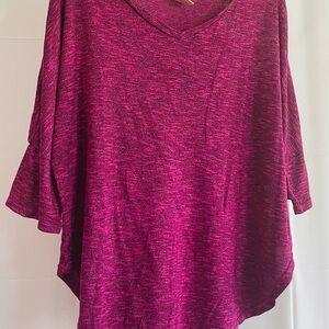 Faded Glory Women's Magenta Short Sleeve Top